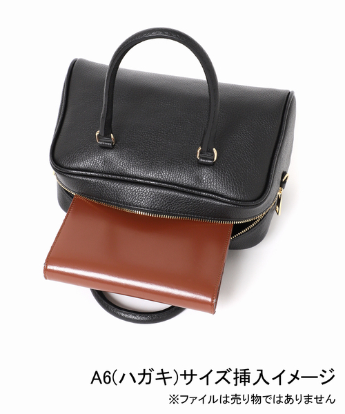 FRAMeWORK(フレームワーク)の「AULENTTI/オウレンティ BOSTON BAG(ボストンバッグ・レディース・ブラウン/ブラック・FREE)」の21枚目の写真