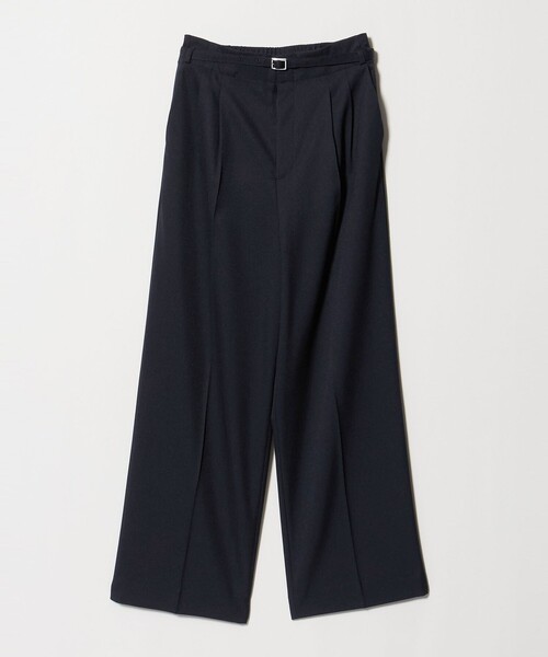 A DAY IN THE LIFE UNITED ARROWS(アデイインザライフユナイテッドアローズ)の「カルゼ ベルト2タック ワイドパンツ <A DAY IN THE LIFE>(その他パンツ・レディース・ネイビー/ライトグレー/オリーブ・36/38/40)」の3枚目の写真