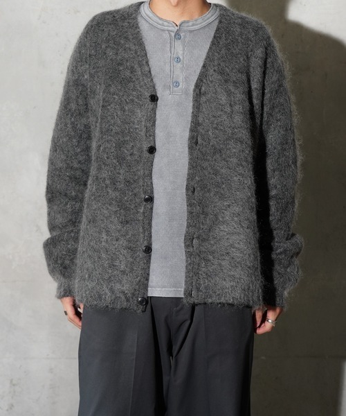 TOWNCRAFT(タウンクラフト)の「TOWNCRAFT / タウンクラフト VINTAGE MOHAIR CARDIGAN ヴィンテージ モヘア カーディガン(カーディガン/ボレロ・メンズ・その他1/グレー/ブラウン/ブラック・LARGE/MEDIUM)」の11枚目の写真