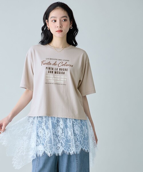 ANY(エニィ)の「マルチウェイレイヤードレース(その他トップス・レディース・アイボリー系・F)」の1枚目の写真