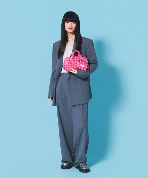 Casselini(キャセリーニ)の「Casselini(キャセリーニ)リングミニボストン(ボストンバッグ・レディース・ピンク/ブルー/ブラック/ホワイト・FREE)」の19枚目の写真