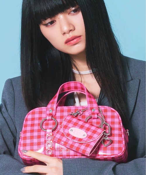 Casselini(キャセリーニ)の「Casselini(キャセリーニ)リングミニボストン(ボストンバッグ・レディース・ピンク/ブルー/ブラック/ホワイト・FREE)」の13枚目の写真