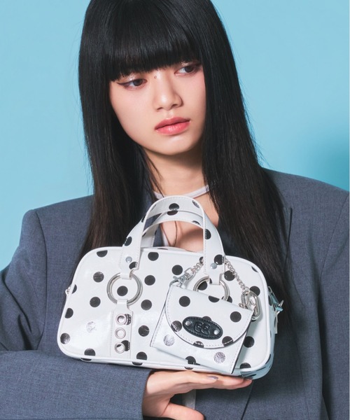 Casselini(キャセリーニ)の「Casselini(キャセリーニ)リングミニボストン(ボストンバッグ・レディース・ピンク/ブルー/ブラック/ホワイト・FREE)」の22枚目の写真