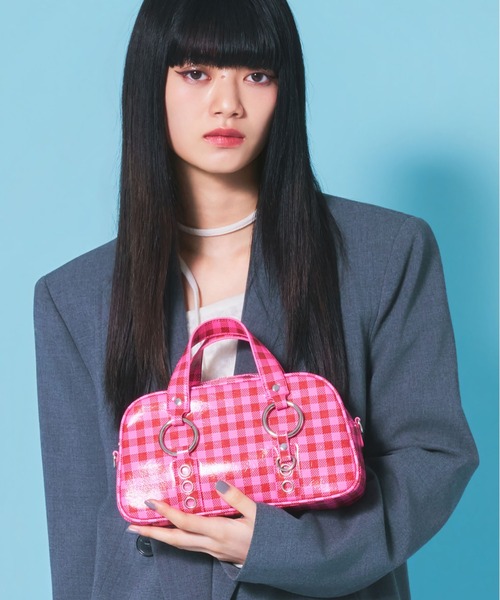 Casselini(キャセリーニ)の「Casselini(キャセリーニ)リングミニボストン(ボストンバッグ・レディース・ピンク/ブルー/ブラック/ホワイト・FREE)」の16枚目の写真