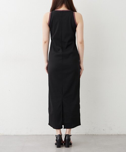 continuer de NICE CLAUP（コンティニューデナイスクラップ）の「【カップ付き♪】配色ヘンリータンクワンピ（ワンピース・レディース・カーキ/ブラウン/ブラック・FREE）」の10枚目の写真