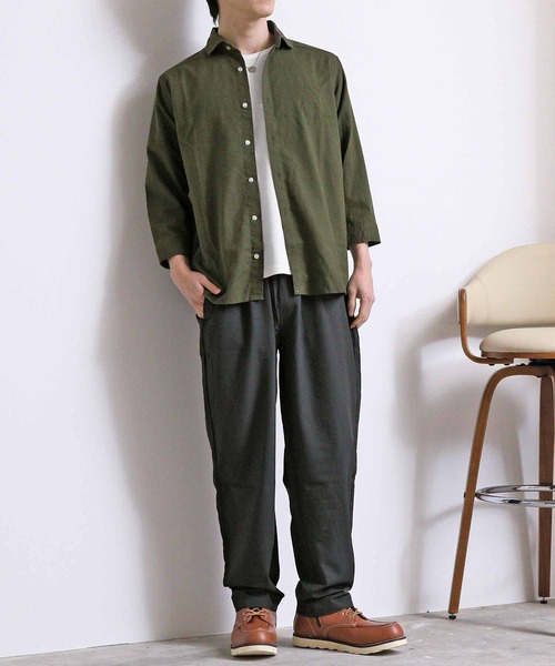 TopIsm(トップイズム)の「接触冷感総柄無地ワイドパンツ(その他パンツ・メンズ・ブラック/チャコールグレー/ストライプ/ネイビー/ネイビー系/その他・XXL/L/M/XL)」の8枚目の写真