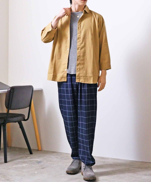 TopIsm(トップイズム)の「接触冷感総柄無地ワイドパンツ(その他パンツ・メンズ・ブラック/チャコールグレー/ストライプ/ネイビー/ネイビー系/その他・XXL/L/M/XL)」の10枚目の写真