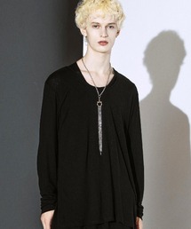 NO ID.（ノーアイディ）の「【NO ID.】Drawstrings U N Pullover   ドローストリングス Uネック プルオーバー（Tシャツ/カットソー）」