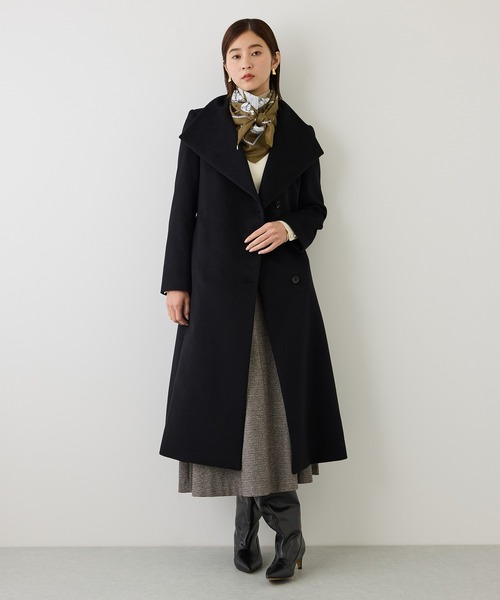 ROPE'(ロペ)の「ガンクラブチェックセミフレアースカート/吸湿発熱・イージーケア(スカート・レディース・ブラック系その他・38/36)」の15枚目の写真