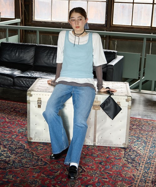 GEORGE'S(ジョージズ)の「レイヤードスリーブT(Tシャツ/カットソー・レディース・ブラウン系その他/ホワイト系その他/グレー系その他・FREE)」の5枚目の写真