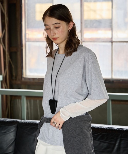 GEORGE'S(ジョージズ)の「レイヤードスリーブT(Tシャツ/カットソー・レディース・ブラウン系その他/ホワイト系その他/グレー系その他・FREE)」の15枚目の写真