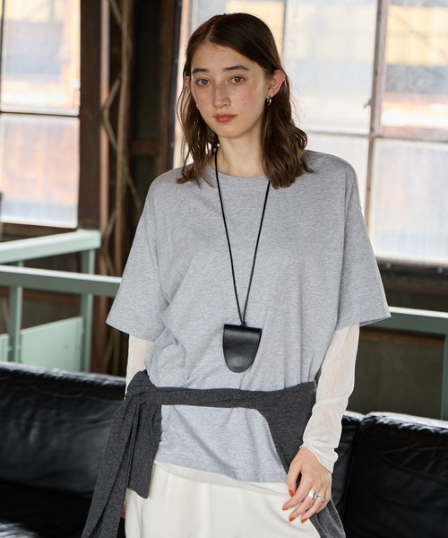 GEORGE'S(ジョージズ)の「レイヤードスリーブT(Tシャツ/カットソー・レディース・ブラウン系その他/ホワイト系その他/グレー系その他・FREE)」の18枚目の写真