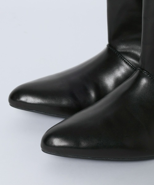eL（エル）の「【eL】Wide Long Boots/1052793（ブーツ・レディース・ブラック/ブラウン・MEDIUM/LARGE）」の16枚目の写真