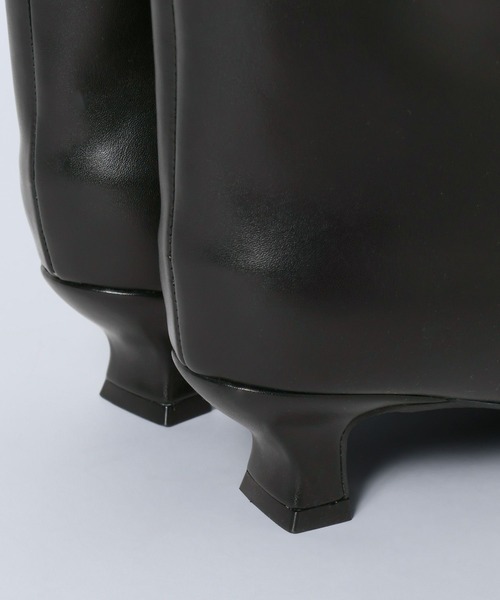 eL（エル）の「【eL】Wide Long Boots/1052793（ブーツ・レディース・ブラック/ブラウン・MEDIUM/LARGE）」の17枚目の写真