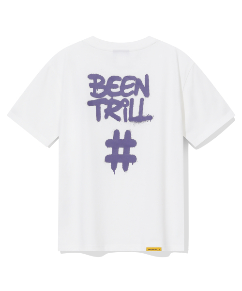 BEENTRILL(ビントリル)の「ウィメンズスプレーハッシュタグ半袖Tシャツ(オフホワイト)(Tシャツ/カットソー・レディース・その他・SMALL/X-SMALL)」の1枚目の写真