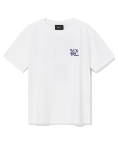 BEENTRILL(ビントリル)の「ウィメンズスプレーハッシュタグ半袖Tシャツ(オフホワイト)(Tシャツ/カットソー・レディース・その他・SMALL/X-SMALL)」の2枚目の写真