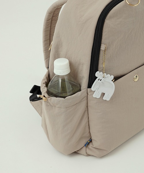 moz(モズ)の「【moz(モズ)】軽量 軽撥水 ボンディング リュックサック B5サイズ収納可 8L ZZQK-04(ショルダーバッグ・レディース・ベージュ/ブラック/オレンジ/ブルーグレー・ONE SIZE)」の15枚目の写真