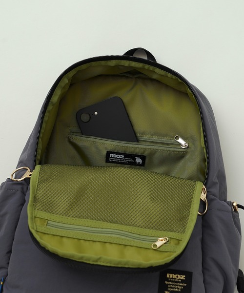 moz(モズ)の「【moz(モズ)】軽量 軽撥水 ボンディング リュックサック B5サイズ収納可 8L ZZQK-04(ショルダーバッグ・レディース・ベージュ/ブラック/オレンジ/ブルーグレー・ONE SIZE)」の17枚目の写真
