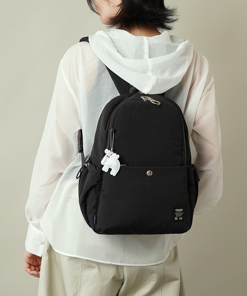 moz(モズ)の「【moz(モズ)】軽量 軽撥水 ボンディング リュックサック B5サイズ収納可 8L ZZQK-04(ショルダーバッグ・レディース・ベージュ/ブラック/オレンジ/ブルーグレー・ONE SIZE)」の20枚目の写真