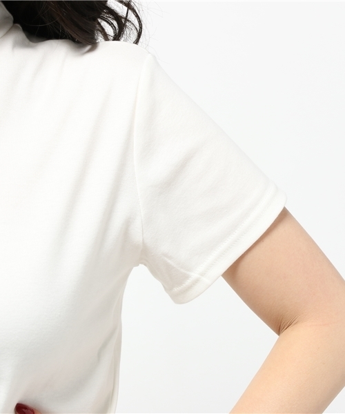 PUNYUS（プニュズ）の「ハイネックTEE（Tシャツ/カットソー・レディース・サックスブルー/ブラック/ピンク/ホワイト・1/3/2/4）」の9枚目の写真