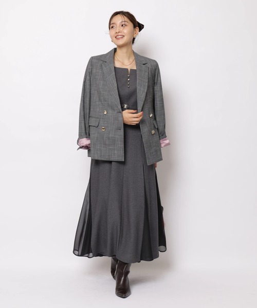 JUSGLITTY(ジャスグリッティー)の「ジレライクナローワンピース(ワンピース・レディース・ブラック/ブラウン/グレイッシュベージュ・2/1/0)」の20枚目の写真