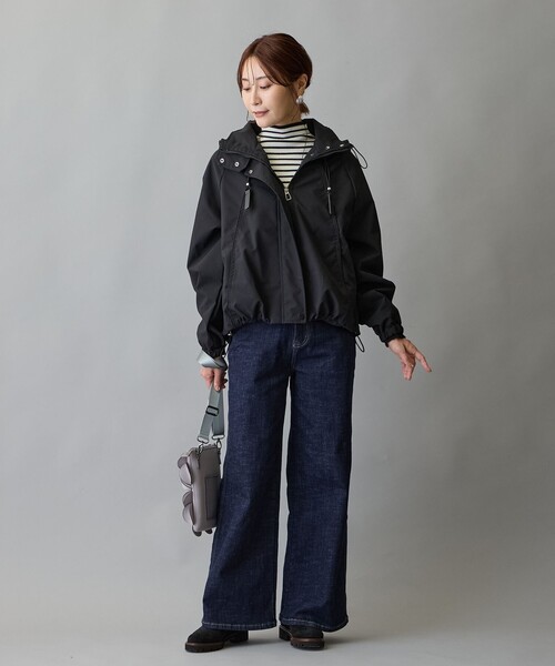 WALDO(ウォルド)の「後切替え入りワイドデニムパンツ(デニムパンツ・レディース・ブルー/ネイビー・M/L)」の15枚目の写真