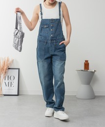 ゆるサロペットデニムパンツ