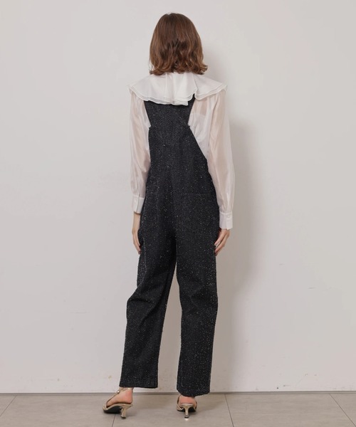CADUNE(カデュネ)の「ニードルパンチデニムオーバーオール(その他パンツ・レディース・ブラック・38/36)」の5枚目の写真