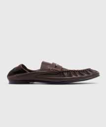 LOSTGARDEN（ロストガーデン）の「UNIFORM Pleats Banding Loafer Dark Brown（ローファー）」