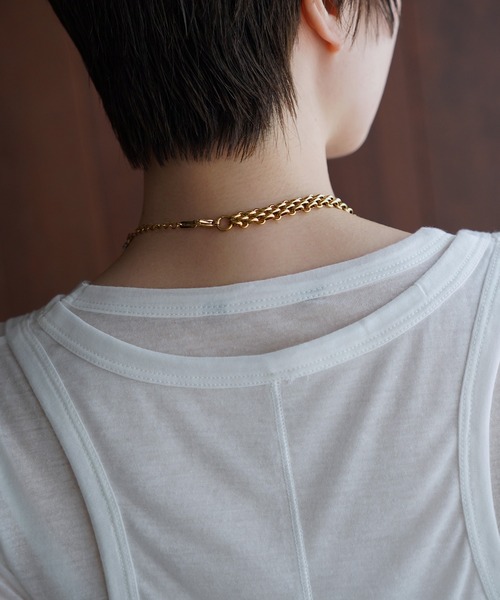 chuclla(チュクラ)の「レイヤードライク ロングスリーブトップス chw26a103(Tシャツ/カットソー・レディース・グレー/ホワイト・FREE)」の14枚目の写真