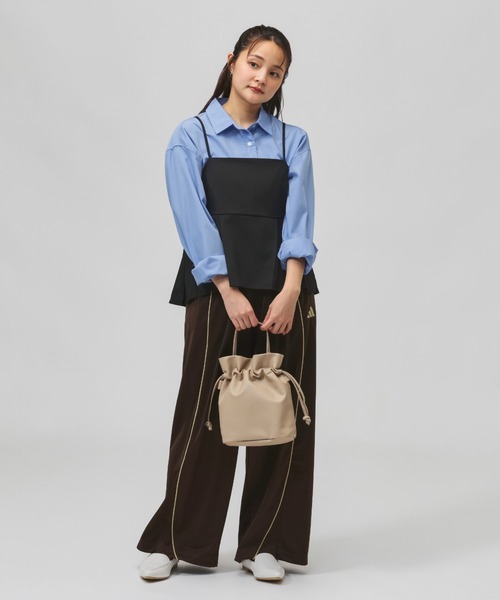 adidas(アディダス)の「アディダス adidas スタジアムトリコットルーズフィットトラックパンツ(その他パンツ・レディース・ブラック/ブラウン/バーガンディー・S/M/L/XL)」の6枚目の写真