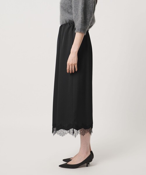 UNITED ARROWS（ユナイテッドアローズ）の「サテン レース コンビ スカート（スカート・レディース・オフホワイト/ブラック・36/38）」の13枚目の写真