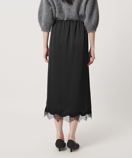 UNITED ARROWS（ユナイテッドアローズ）の「サテン レース コンビ スカート（スカート・レディース・オフホワイト/ブラック・36/38）」の14枚目の写真
