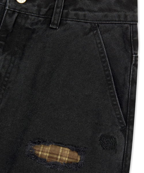 BROWNBREATH(ブラウンブレス)の「W CHECK OVERLAY PANTS(その他パンツ・レディース・ブラック・SMALL/MEDIUM)」の7枚目の写真