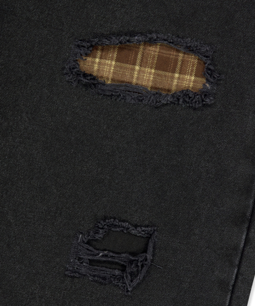 BROWNBREATH(ブラウンブレス)の「W CHECK OVERLAY PANTS(その他パンツ・レディース・ブラック・SMALL/MEDIUM)」の8枚目の写真