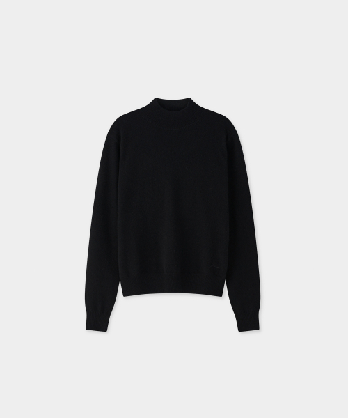 J'RIUM(ジェイリウム)の「カシミヤブレンド エッセンシャル モックネックニット ブラック(ニット/セーター・メンズ・その他・SMALL/M/L/X-LARGE)」の2枚目の写真