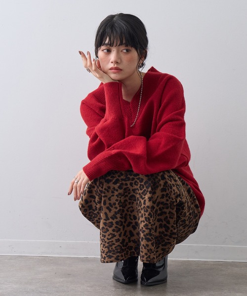 NOGLE(ノグル)の「【NOGLE/ノグル】アソートナロースカート(スカート・レディース・レオパード/ホワイト系/アイボリー/ブラック/ブラック系・FREE)」の11枚目の写真
