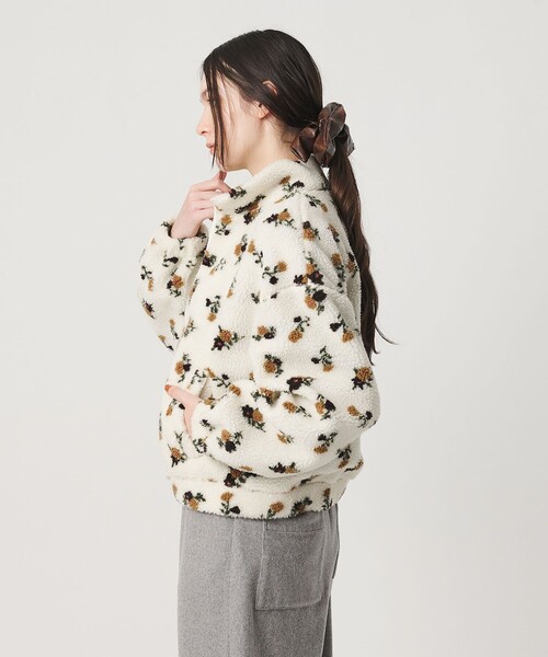 BEAUTY&YOUTH UNITED ARROWS(ビューティーアンドユースユナイテッドアローズ)の「ジャガード スタンドカラー ボアブルゾン(その他アウター・レディース・オリーブ/ナチュラル・FREE)」の9枚目の写真