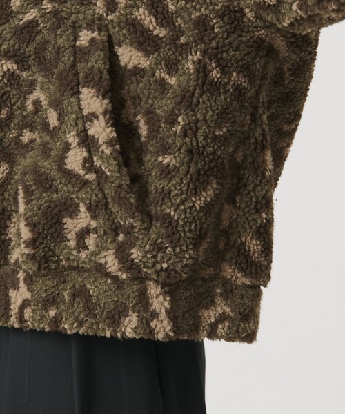 BEAUTY&YOUTH UNITED ARROWS(ビューティーアンドユースユナイテッドアローズ)の「ジャガード スタンドカラー ボアブルゾン(その他アウター・レディース・オリーブ/ナチュラル・FREE)」の15枚目の写真