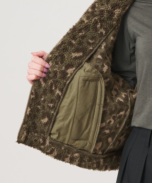 BEAUTY&YOUTH UNITED ARROWS(ビューティーアンドユースユナイテッドアローズ)の「ジャガード スタンドカラー ボアブルゾン(その他アウター・レディース・オリーブ/ナチュラル・FREE)」の20枚目の写真