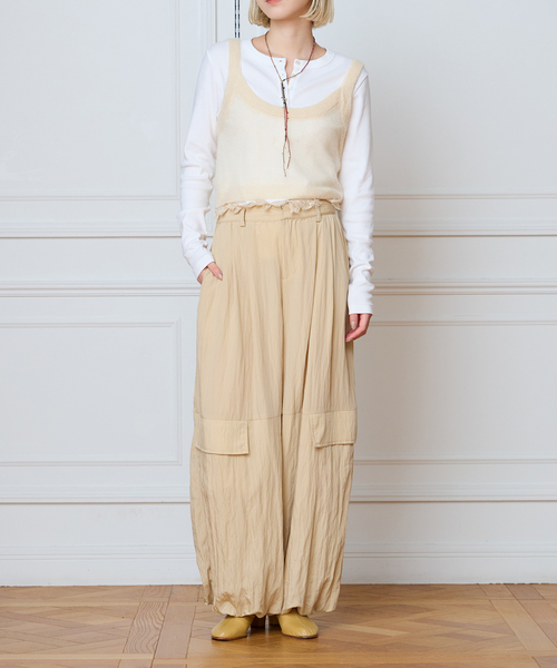 IENA LA BOUCLE(イエナラブークル)の「IENA LA BOUCLE モヘヤMIXキャミタンク(ニット/セーター・レディース・アイボリー/グリーン・FREE)」の9枚目の写真