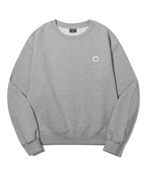 PEID(ペイド)の「PD スモールデイジー セミクロップ スウェット 2Color(スウェット・レディース・ブラック/アッシュグレー・X-LARGE/XX-LARGE)」の2枚目の写真