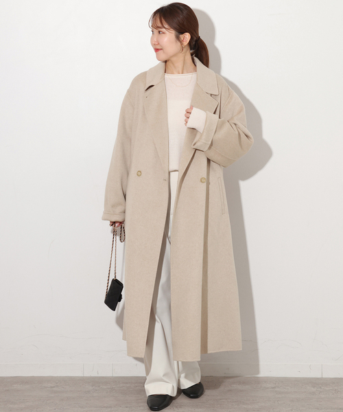 JOURNAL STANDARD relume(ジャーナルスタンダード レリューム)の「ウールカシミヤチェスターコート(チェスターコート・レディース・ベージュ/チャコールグレー・36/38)」の19枚目の写真