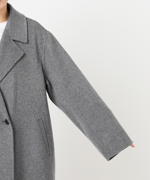 JOURNAL STANDARD relume(ジャーナルスタンダード レリューム)の「ウールカシミヤチェスターコート(チェスターコート・レディース・ベージュ/チャコールグレー・36/38)」の14枚目の写真
