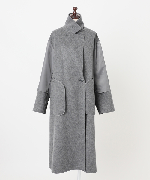 JOURNAL STANDARD relume(ジャーナルスタンダード レリューム)の「ウールカシミヤチェスターコート(チェスターコート・レディース・ベージュ/チャコールグレー・36/38)」の8枚目の写真