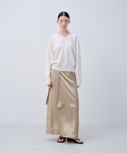 NOTIA(ノティア)の「レイヤードラップスカート_ベージュ(スカート・レディース・その他・SMALL/MEDIUM)」の1枚目の写真