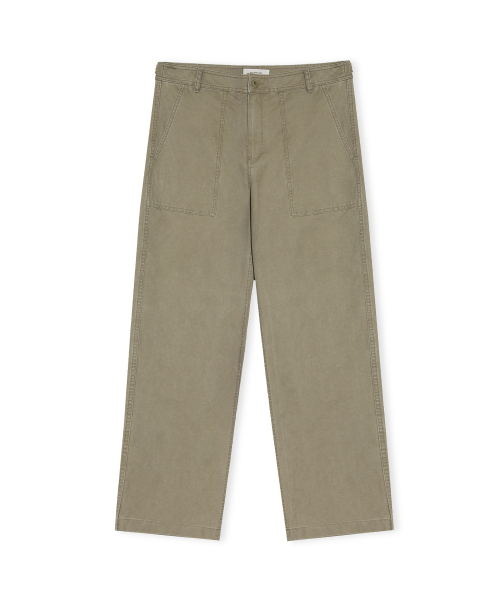 BROWNYARD(ブラウンヤード)の「W ワイドファティーグパンツ、ウォッシュドベージュ(その他パンツ・レディース・その他・1/2)」の1枚目の写真