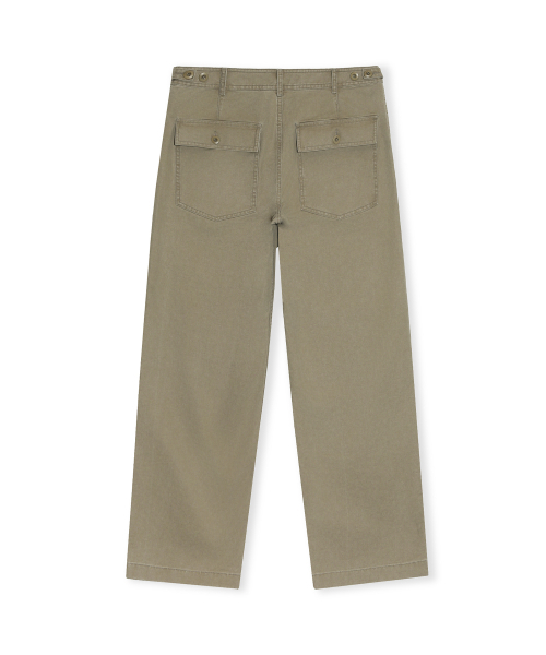 BROWNYARD(ブラウンヤード)の「W ワイドファティーグパンツ、ウォッシュドベージュ(その他パンツ・レディース・その他・1/2)」の2枚目の写真