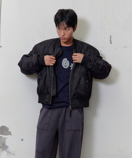 TONY LAWRENCE（トニーローレンス）の「フライト MA-1ジャケット_BK（ブルゾン・レディース・その他・1/2/3）」の3枚目の写真
