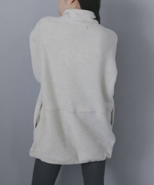 anuke（アンヌーク）の「Fleece 2way Onepiece 62620307（ワンピース・レディース・チャコールグレー/オフホワイト・38/36）」の10枚目の写真
